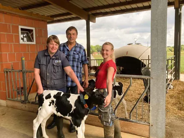 Mitarbeitende des Betriebs Gierth mit Christian Munder Mitarbeitende des Betriebs Gierth mit Christian Munder