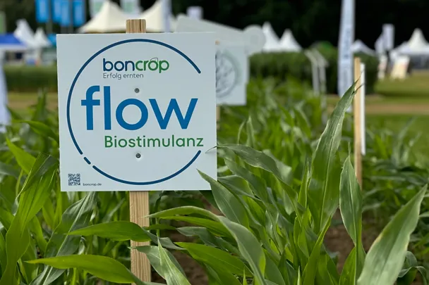 DLG Feldtage 2024 Schild boncrop flow Mais DLG Feldtage 2024 Schild boncrop flow Mais
