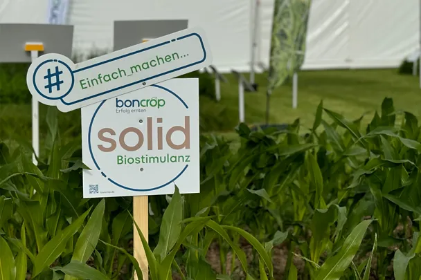 DLG Feldtage 2024 Schild boncrop solid Mais DLG Feldtage 2024 Schild boncrop solid Mais